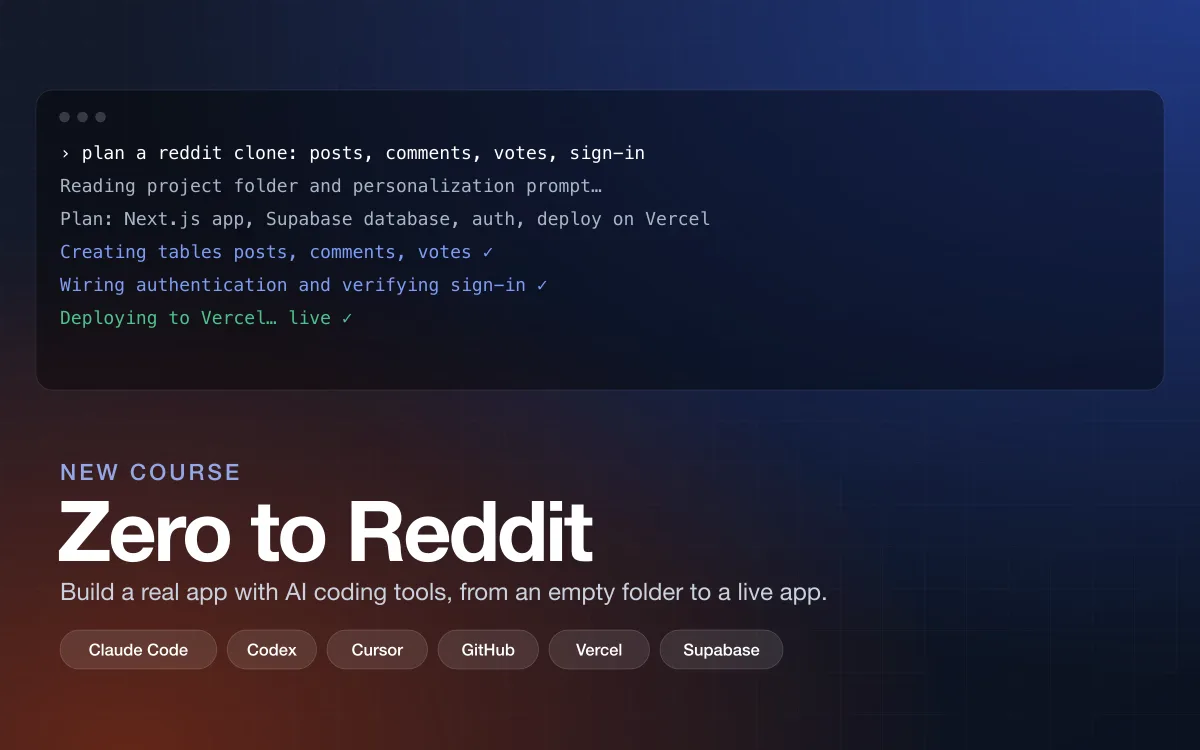 Zero to Reddit course artwork